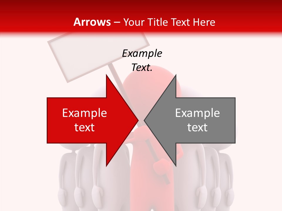 Empty Blackboard Three Dimensional PowerPoint Template