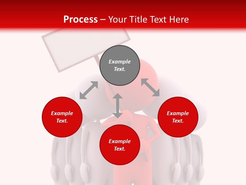 Empty Blackboard Three Dimensional PowerPoint Template