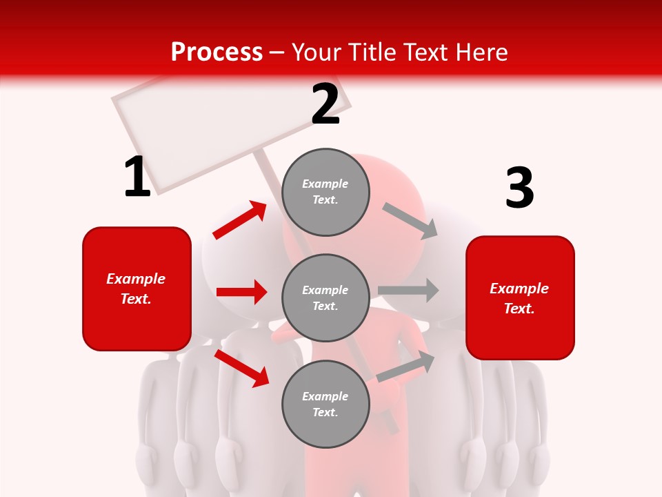 Empty Blackboard Three Dimensional PowerPoint Template