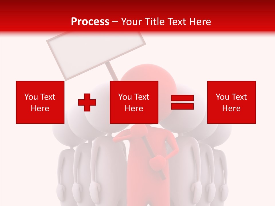 Empty Blackboard Three Dimensional PowerPoint Template