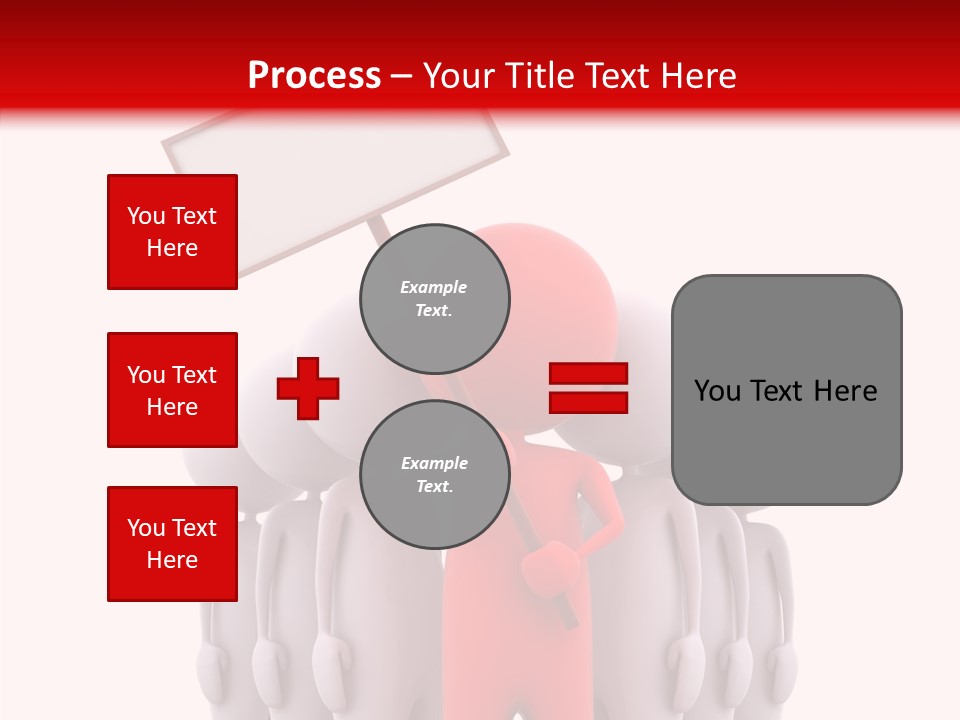 Empty Blackboard Three Dimensional PowerPoint Template