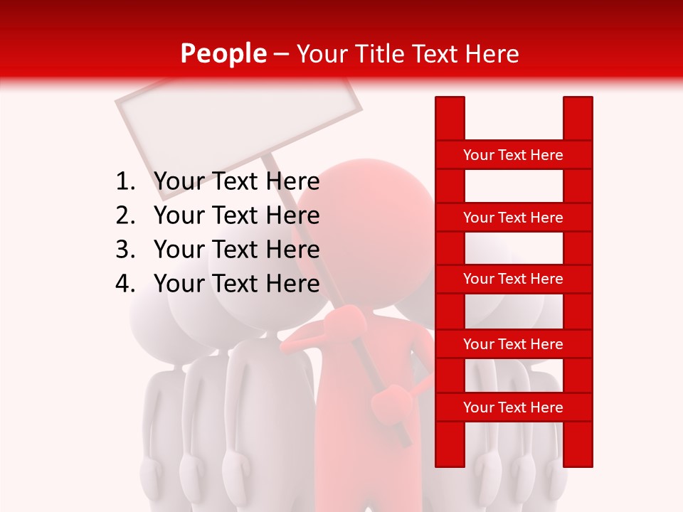 Empty Blackboard Three Dimensional PowerPoint Template