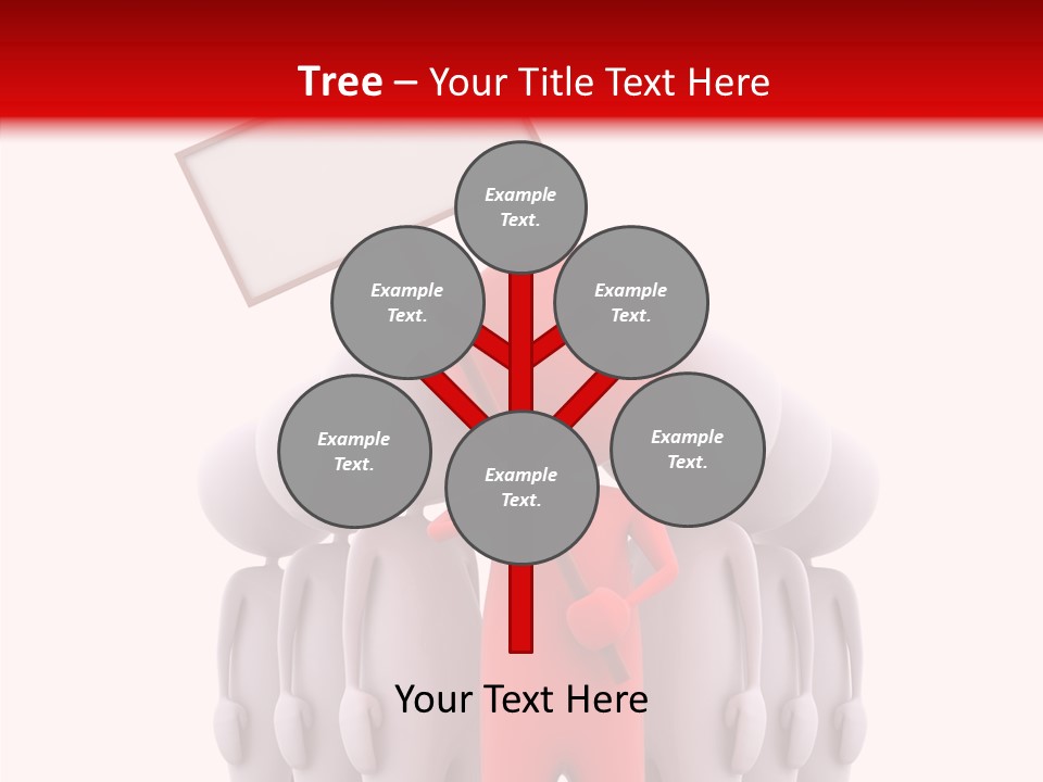 Empty Blackboard Three Dimensional PowerPoint Template