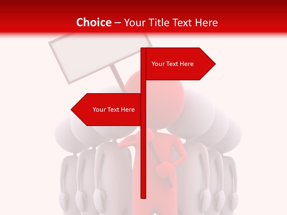 Empty Blackboard Three Dimensional PowerPoint Template