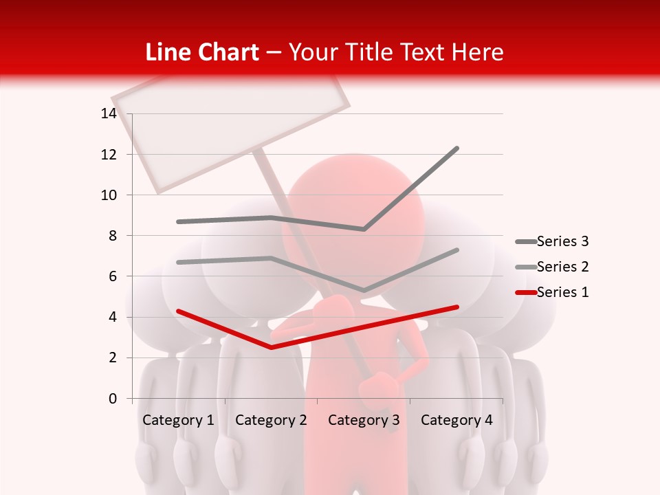 Empty Blackboard Three Dimensional PowerPoint Template