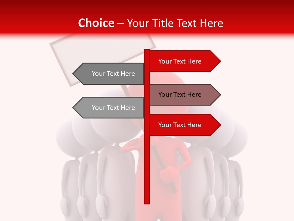 Empty Blackboard Three Dimensional PowerPoint Template