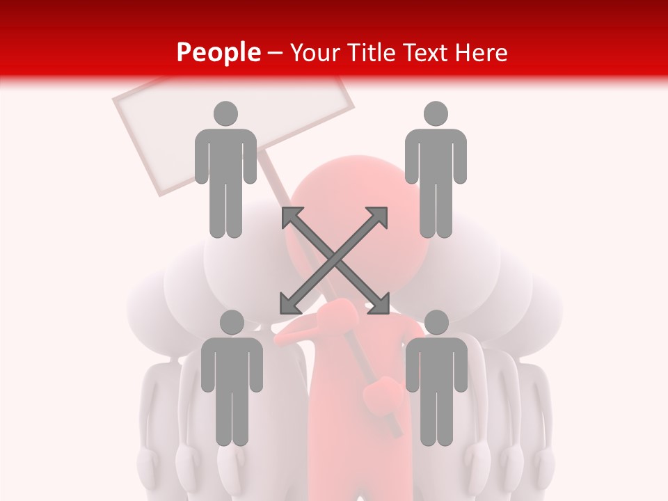 Empty Blackboard Three Dimensional PowerPoint Template