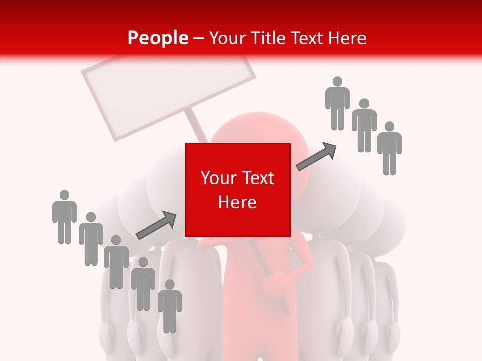 Empty Blackboard Three Dimensional PowerPoint Template