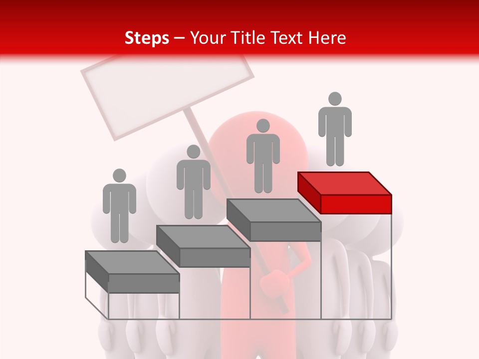 Empty Blackboard Three Dimensional PowerPoint Template