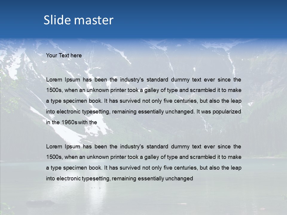 Reflection Nobody Tree PowerPoint Template