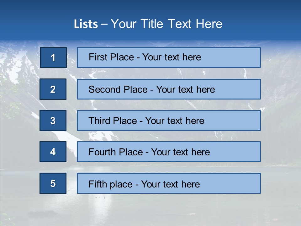Reflection Nobody Tree PowerPoint Template