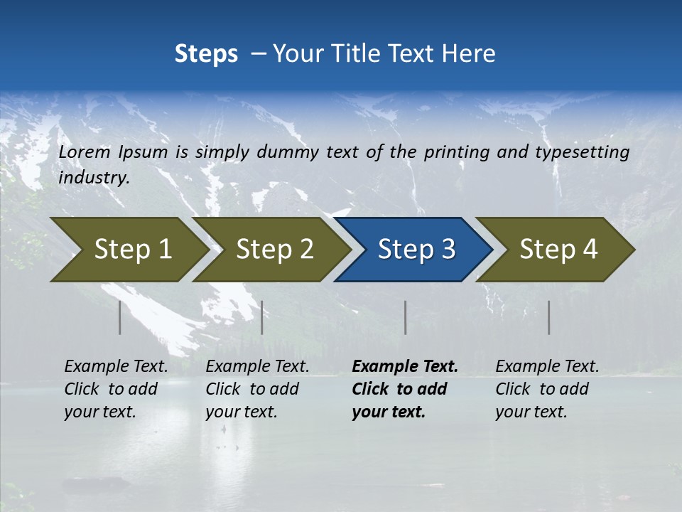 Reflection Nobody Tree PowerPoint Template