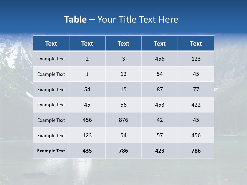 Reflection Nobody Tree PowerPoint Template