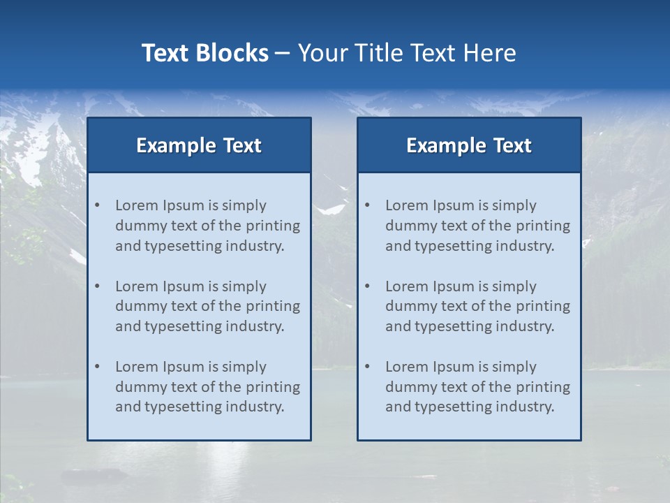 Reflection Nobody Tree PowerPoint Template