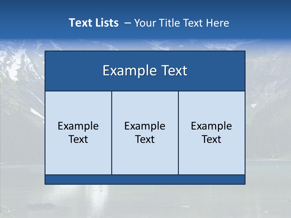Reflection Nobody Tree PowerPoint Template