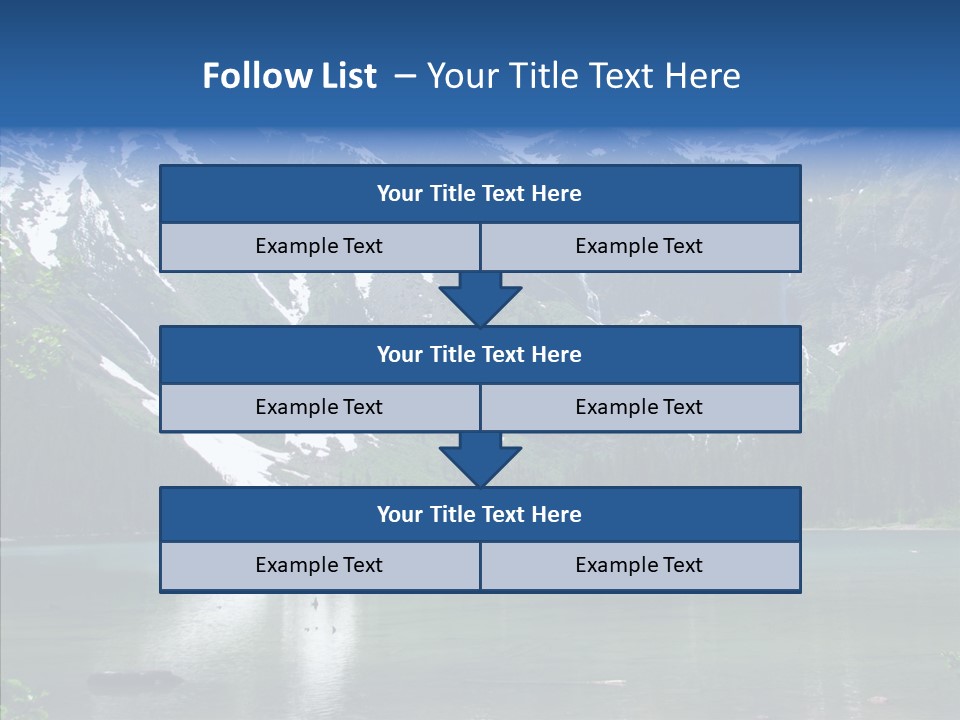 Reflection Nobody Tree PowerPoint Template
