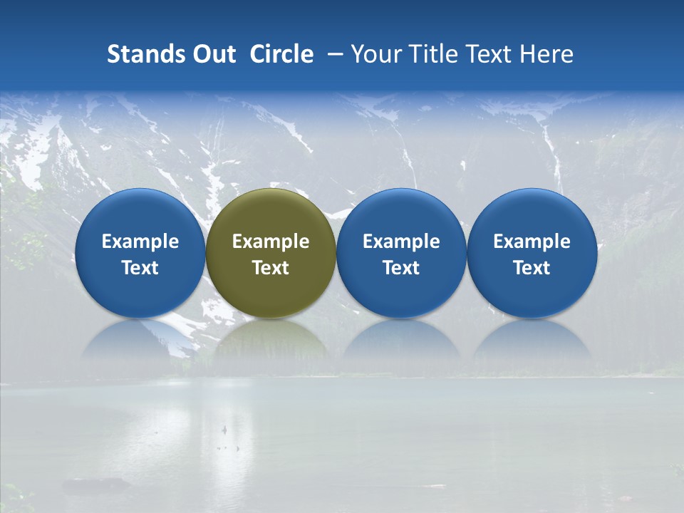 Reflection Nobody Tree PowerPoint Template