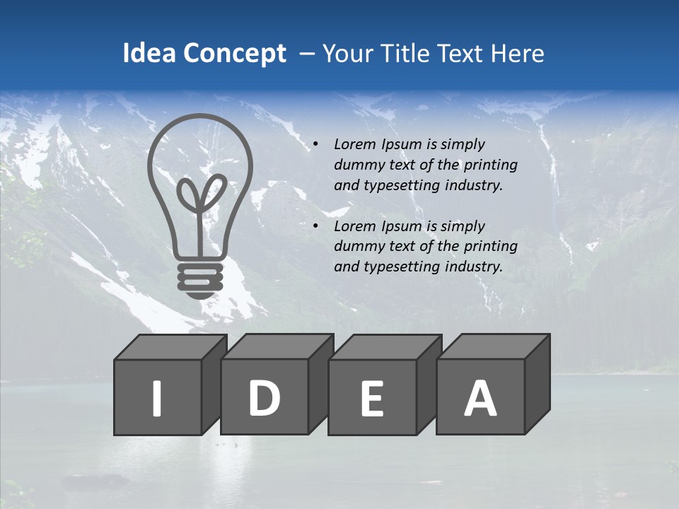 Reflection Nobody Tree PowerPoint Template