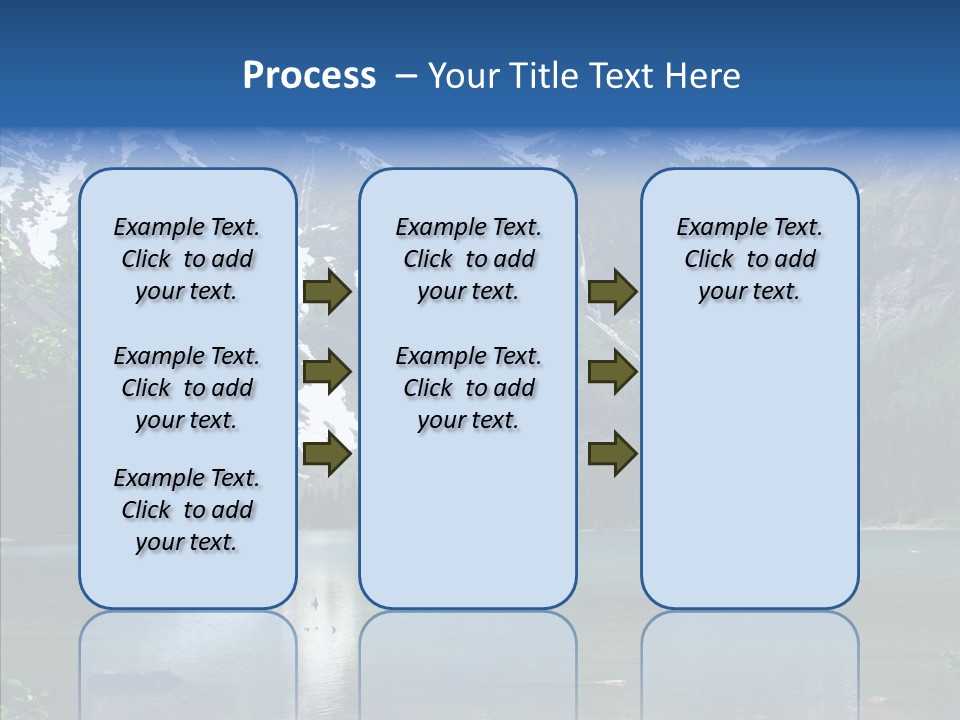 Reflection Nobody Tree PowerPoint Template