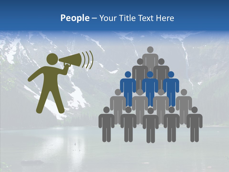 Reflection Nobody Tree PowerPoint Template