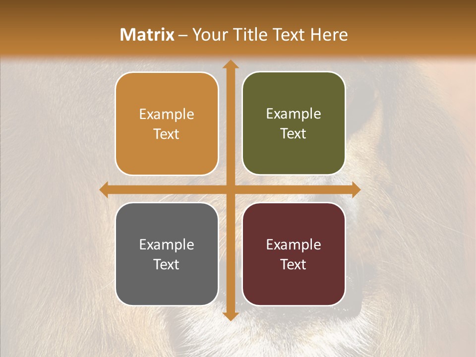 Feline Mouth Animal PowerPoint Template