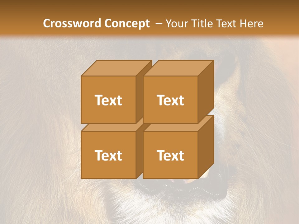 Feline Mouth Animal PowerPoint Template