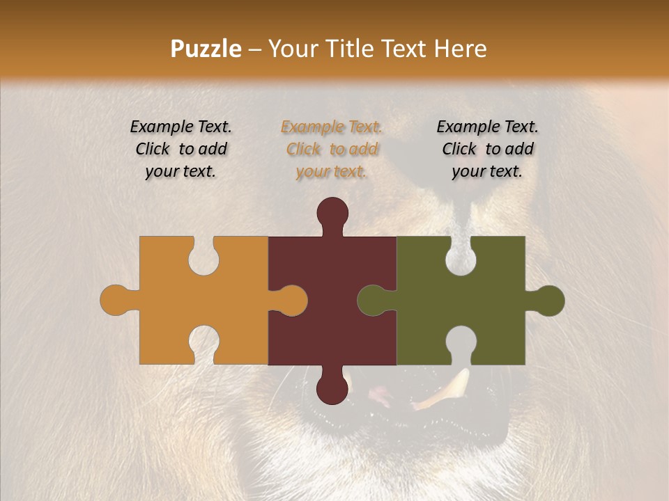 Feline Mouth Animal PowerPoint Template