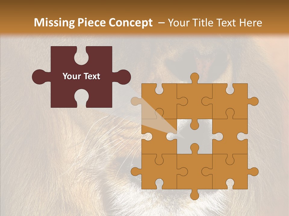 Feline Mouth Animal PowerPoint Template