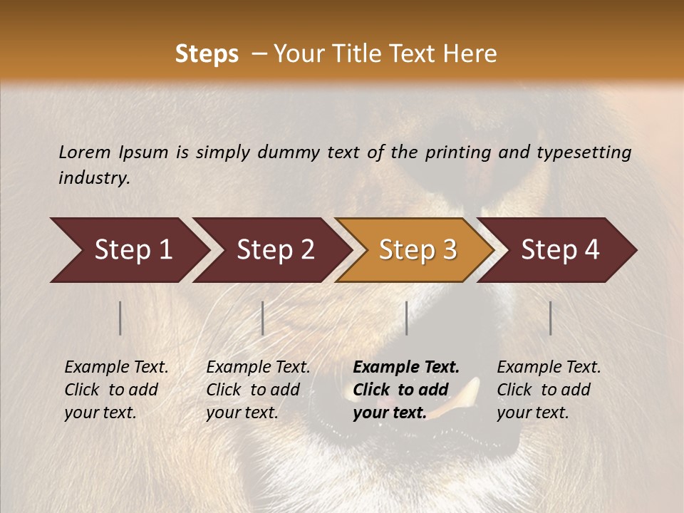 Feline Mouth Animal PowerPoint Template