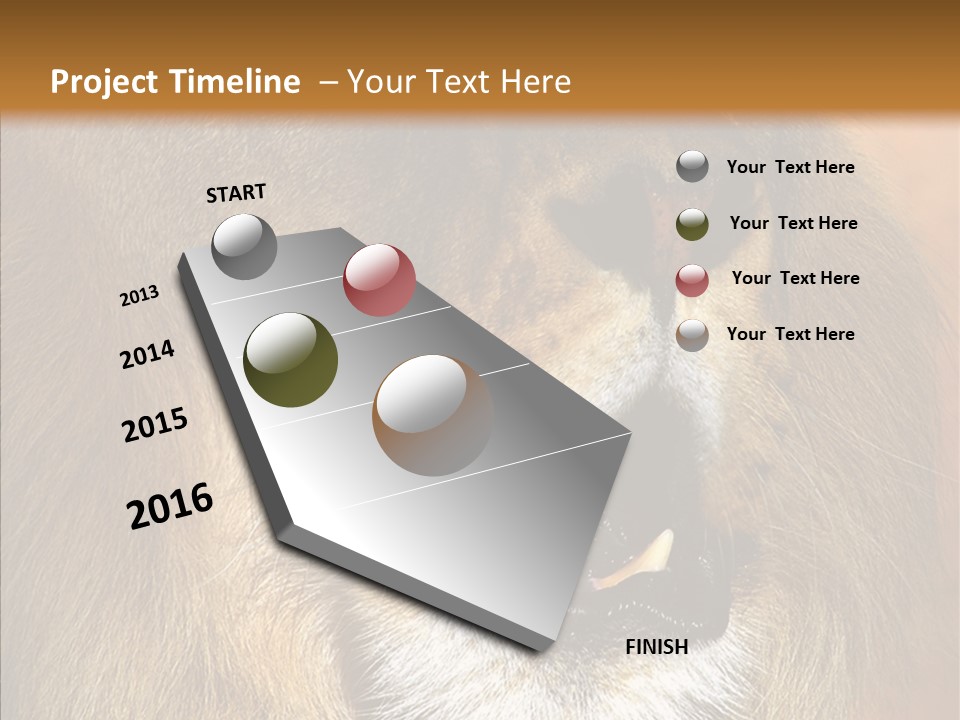Feline Mouth Animal PowerPoint Template