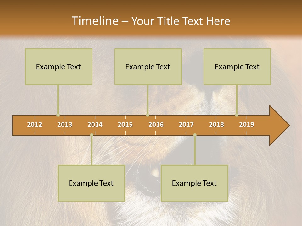 Feline Mouth Animal PowerPoint Template