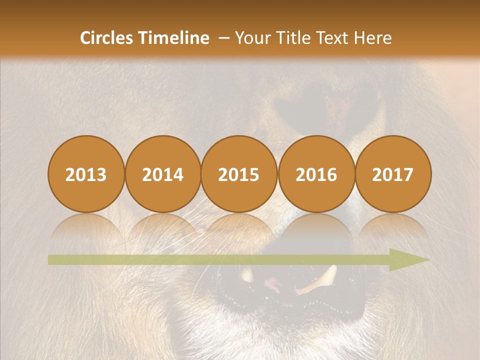 Feline Mouth Animal PowerPoint Template