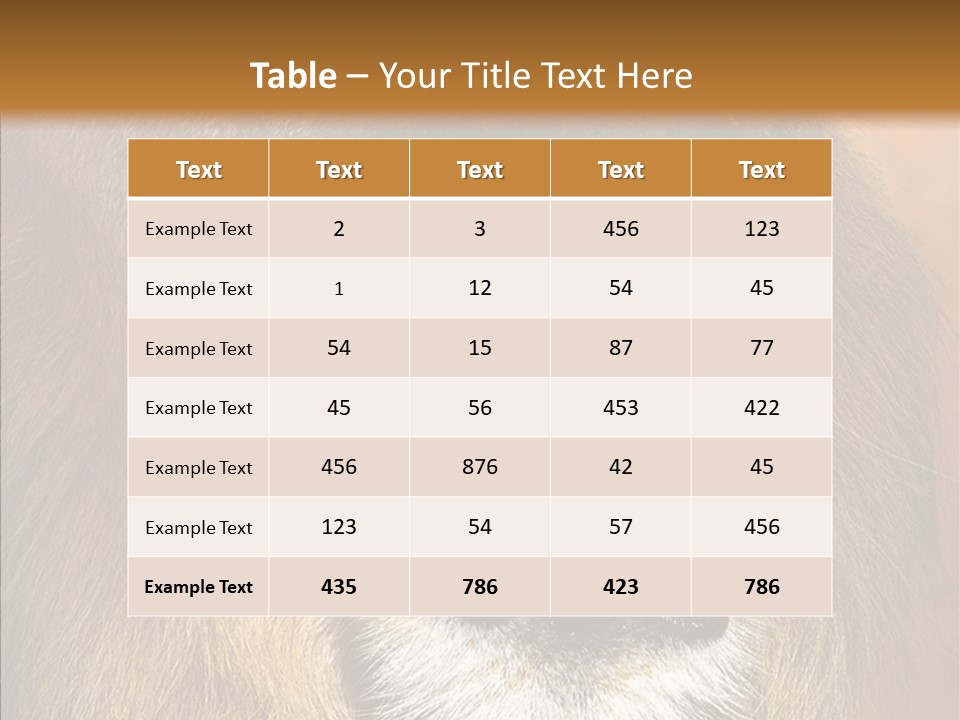 Feline Mouth Animal PowerPoint Template