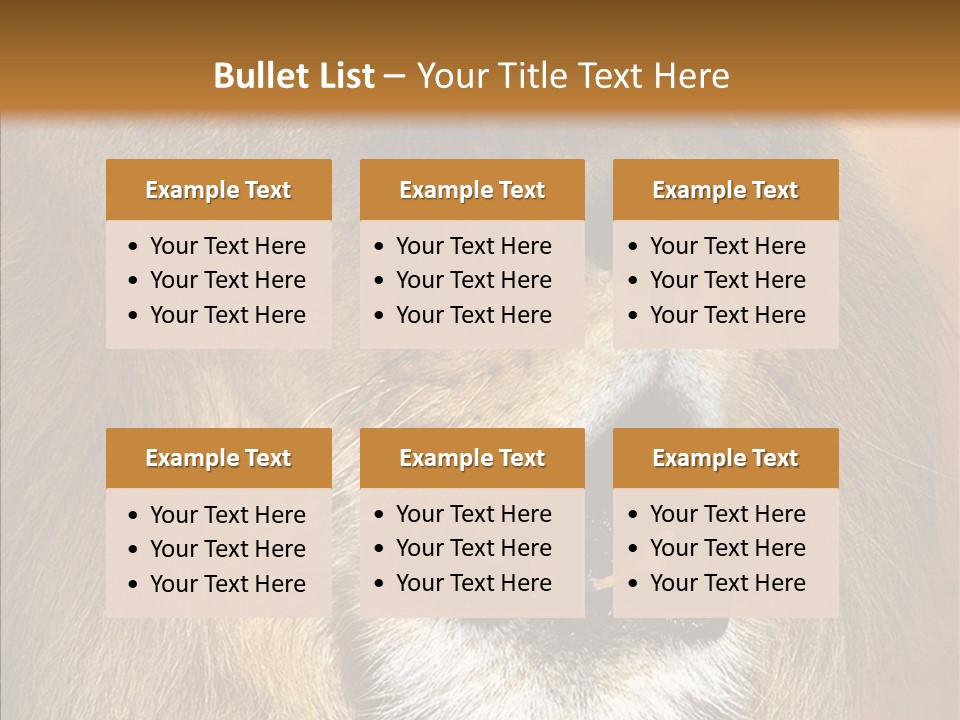 Feline Mouth Animal PowerPoint Template