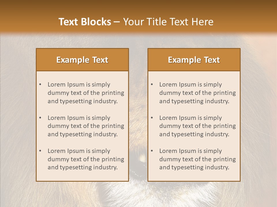 Feline Mouth Animal PowerPoint Template