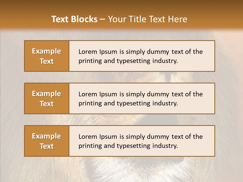 Feline Mouth Animal PowerPoint Template