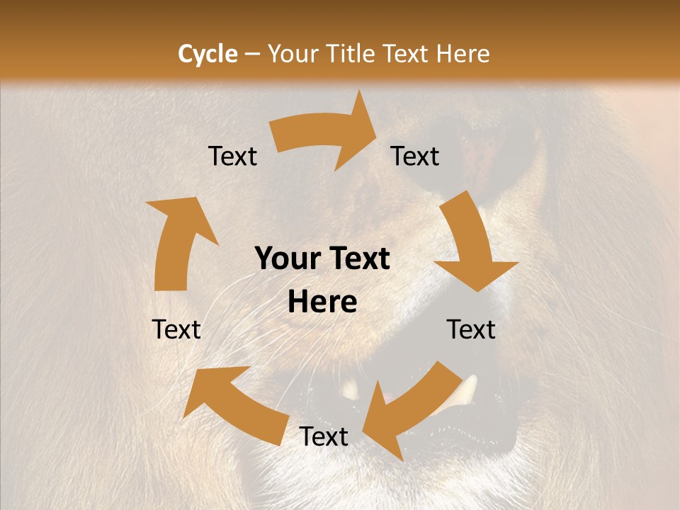 Feline Mouth Animal PowerPoint Template