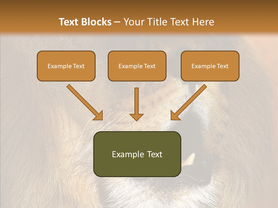 Feline Mouth Animal PowerPoint Template