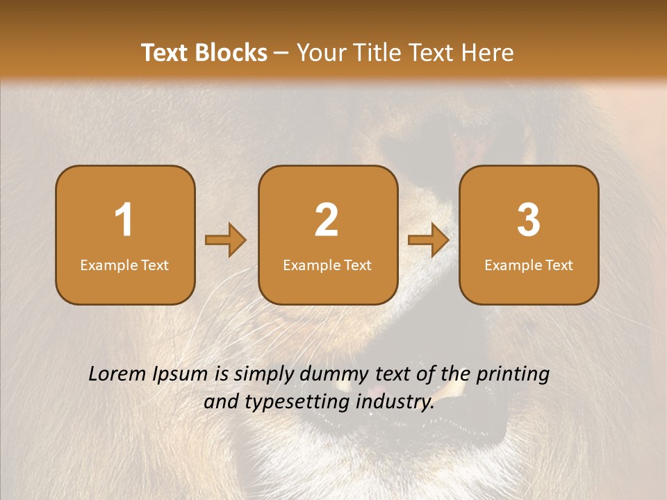 Feline Mouth Animal PowerPoint Template