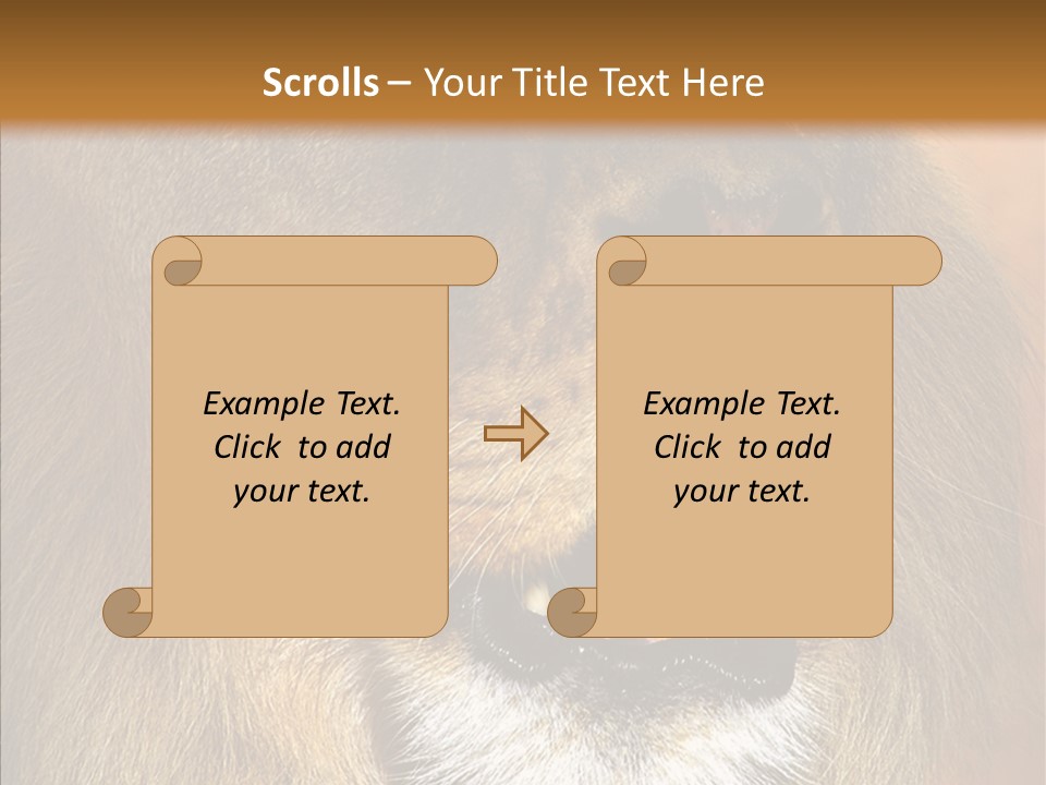 Feline Mouth Animal PowerPoint Template