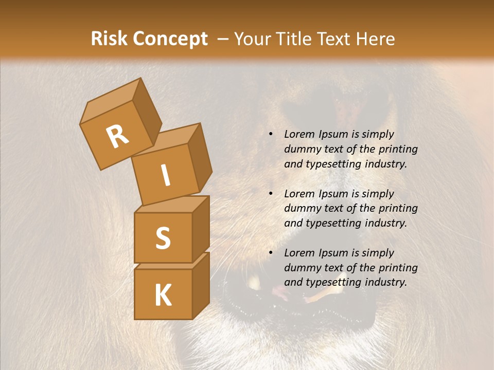 Feline Mouth Animal PowerPoint Template