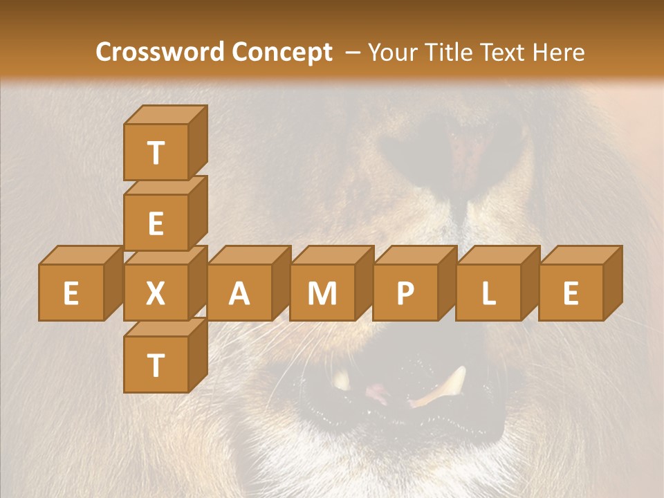 Feline Mouth Animal PowerPoint Template