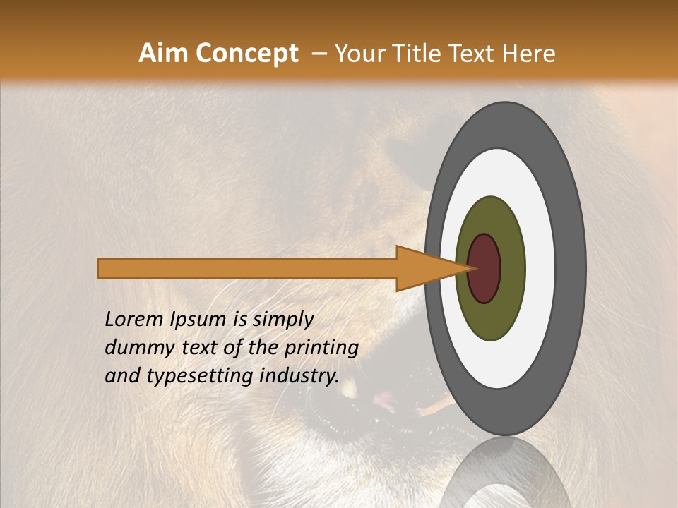 Feline Mouth Animal PowerPoint Template