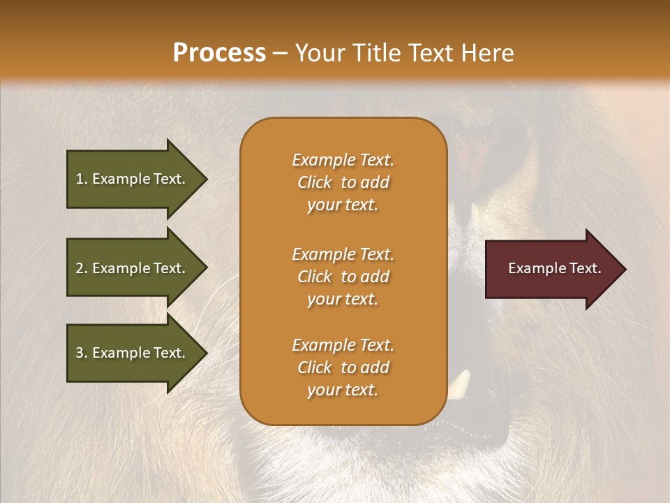 Feline Mouth Animal PowerPoint Template