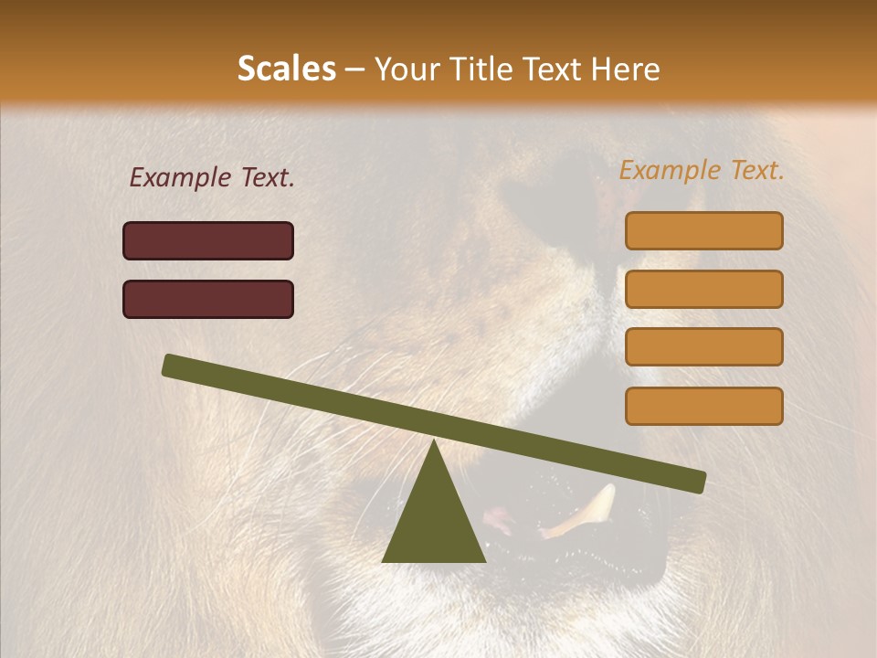 Feline Mouth Animal PowerPoint Template