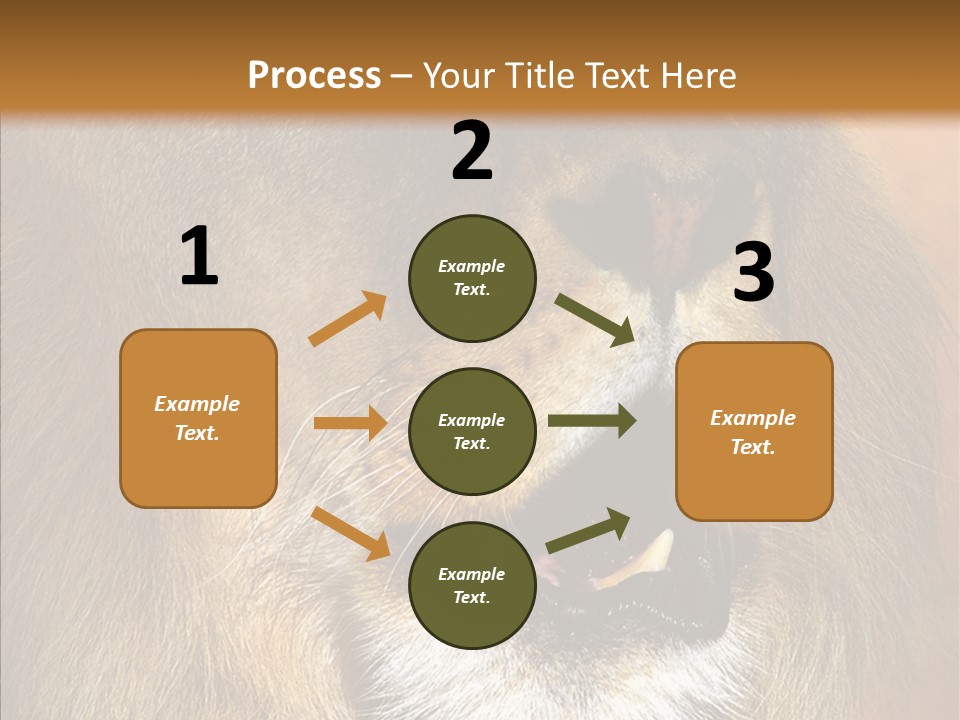 Feline Mouth Animal PowerPoint Template