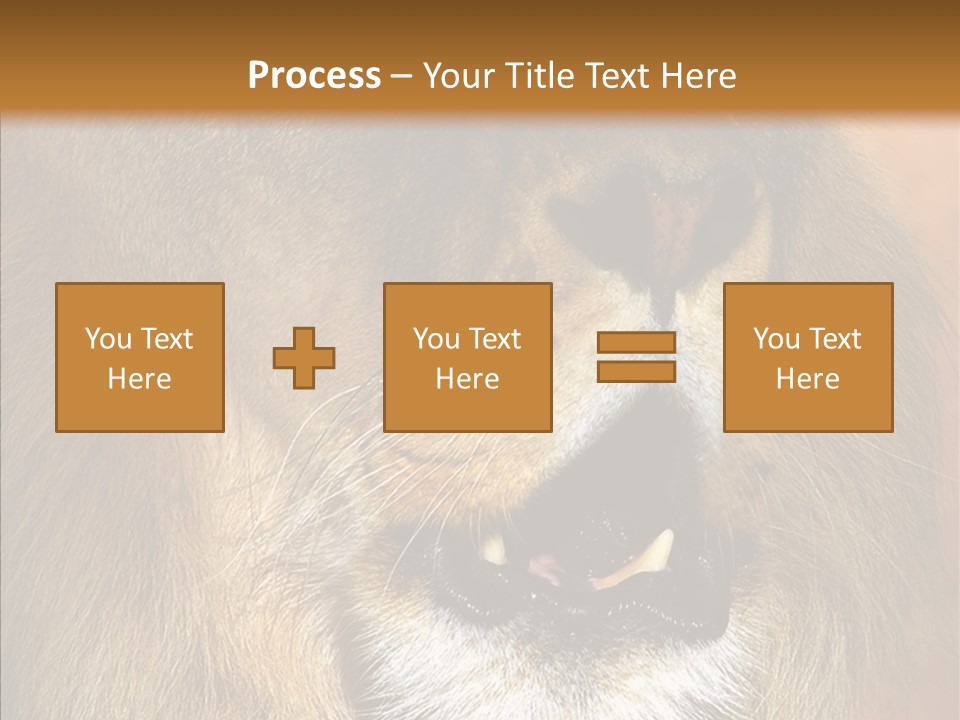 Feline Mouth Animal PowerPoint Template