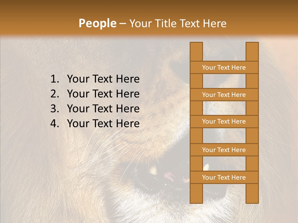 Feline Mouth Animal PowerPoint Template