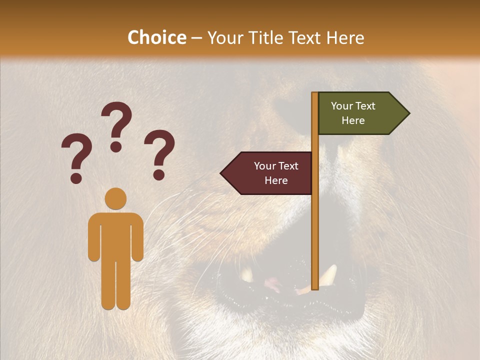 Feline Mouth Animal PowerPoint Template