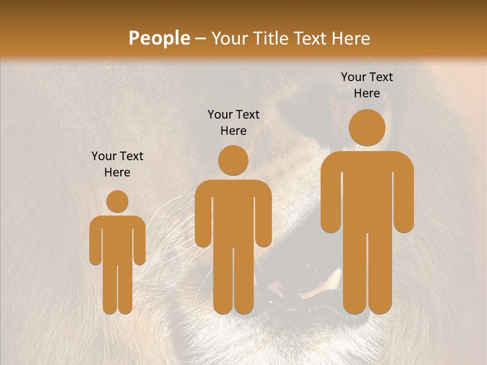 Feline Mouth Animal PowerPoint Template